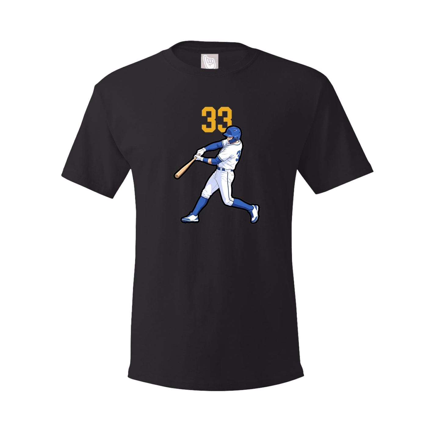 Youth Tee — Number Top in Black