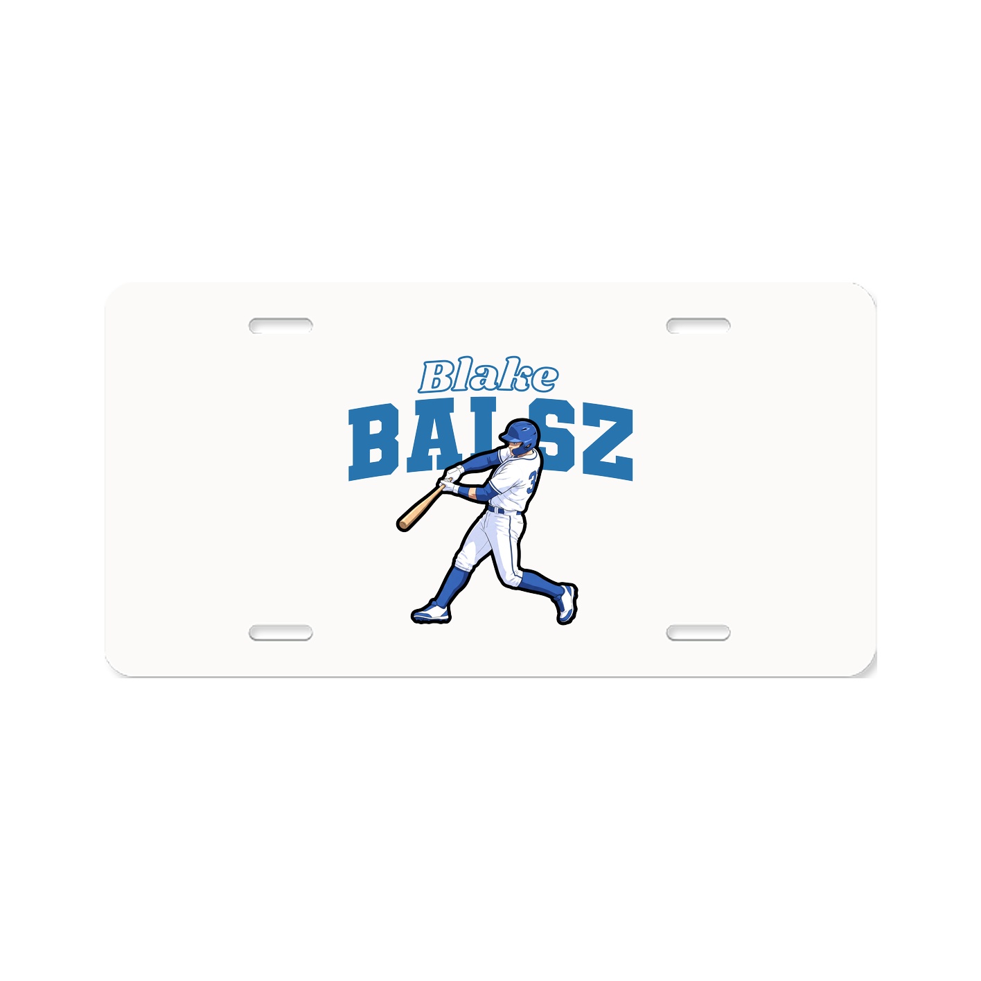 License Plate — Name Arch in Classic