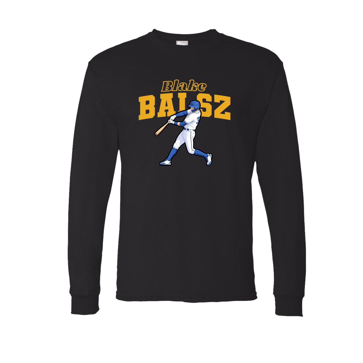 Long Sleeve Tee — Name Arch in Black