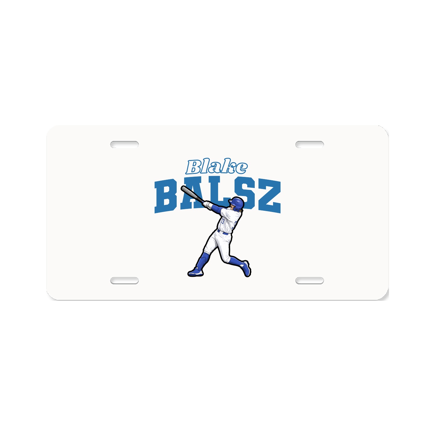 License Plate — Name Arch in Classic