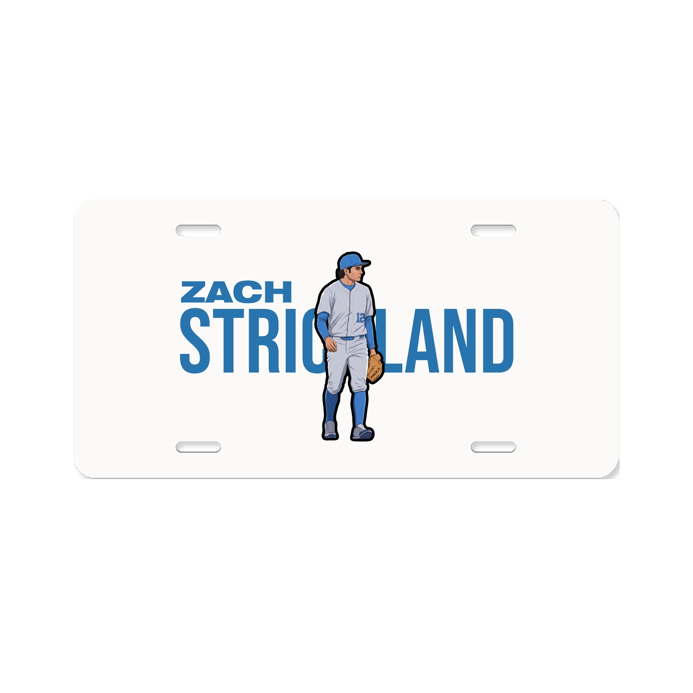 License Plate — Player Name in Classic