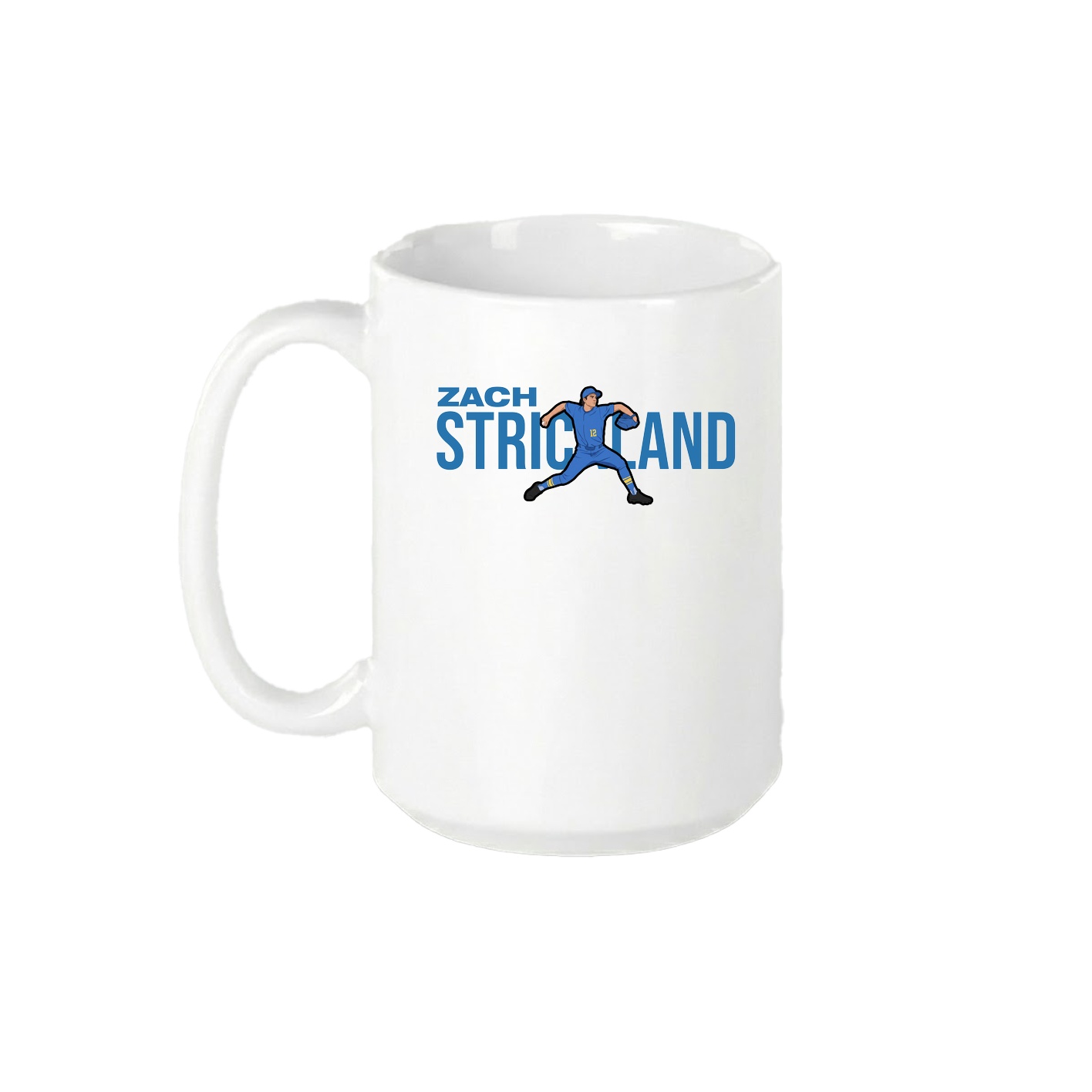 15oz Coffee Mug — Player Name in White