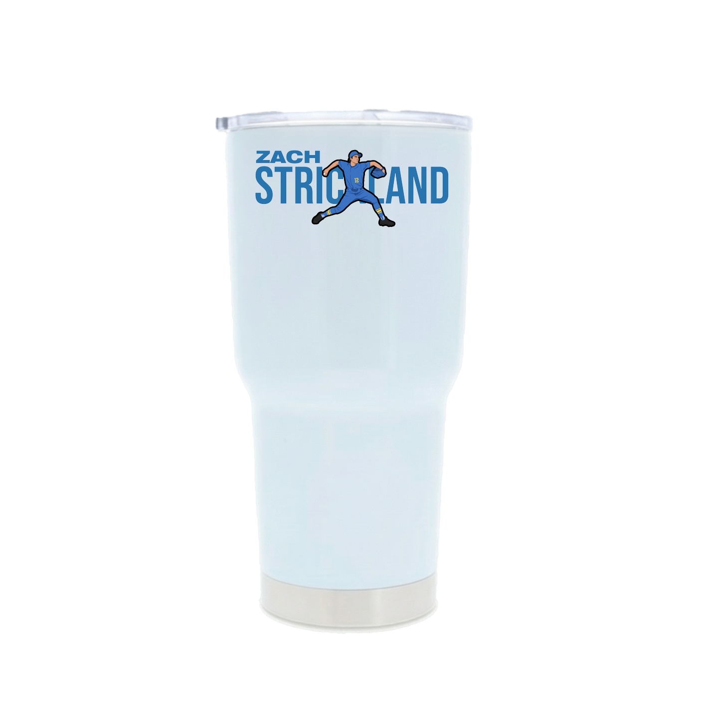 30oz Stainless Steel Tumbler — Player Name in White