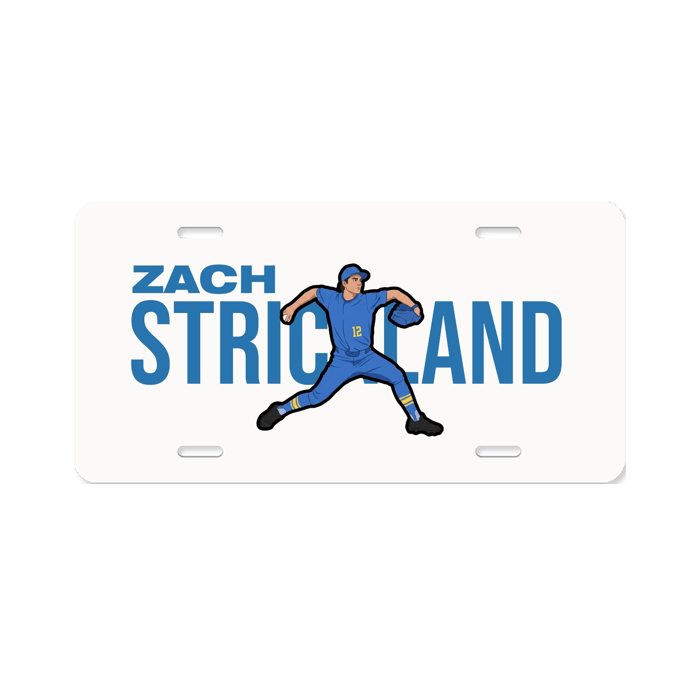 License Plate — Player Name in Classic
