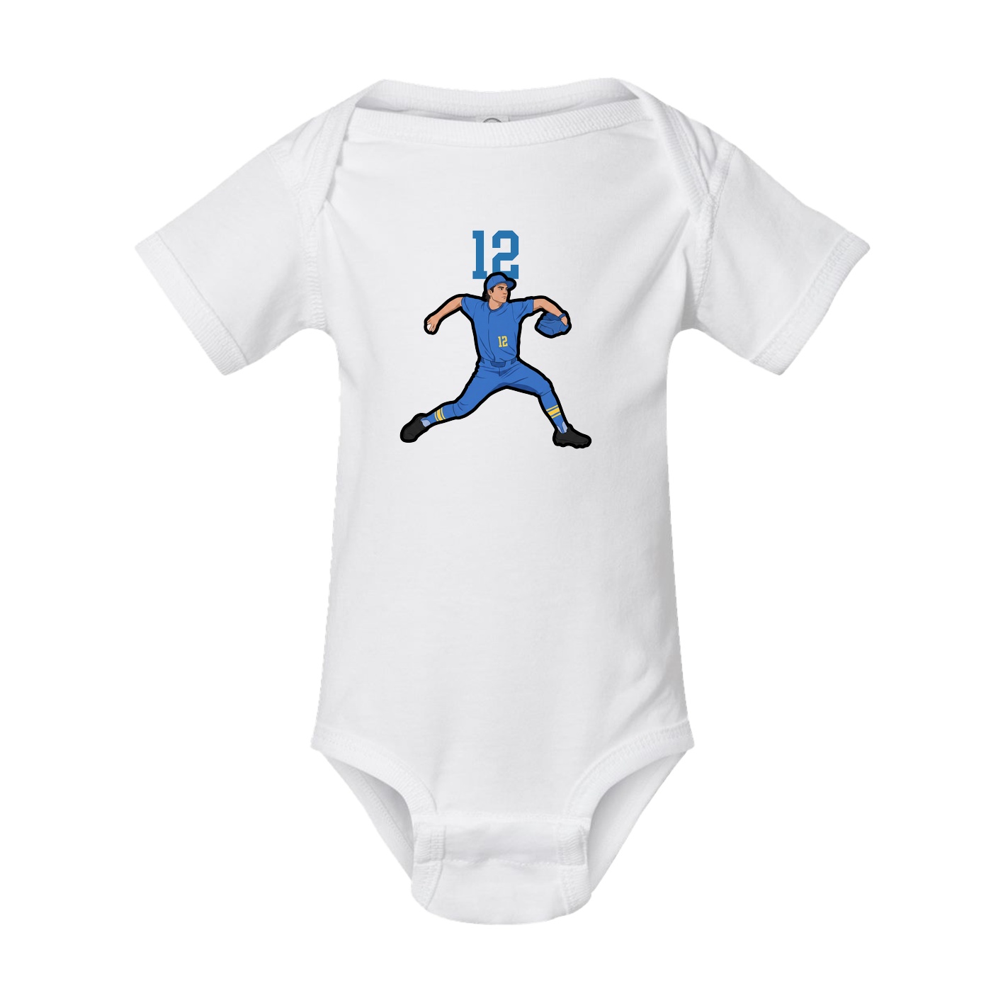 Baby Onesie — Number Top in White