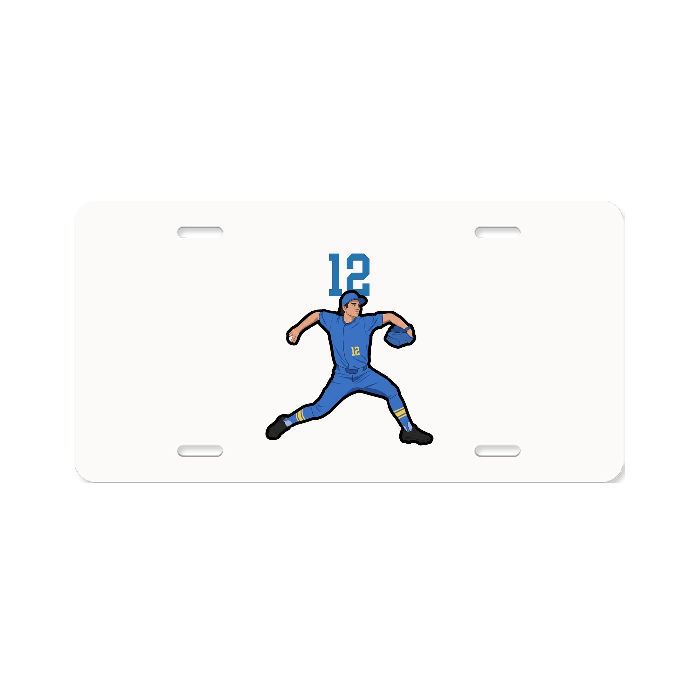 License Plate — Number Top in Classic