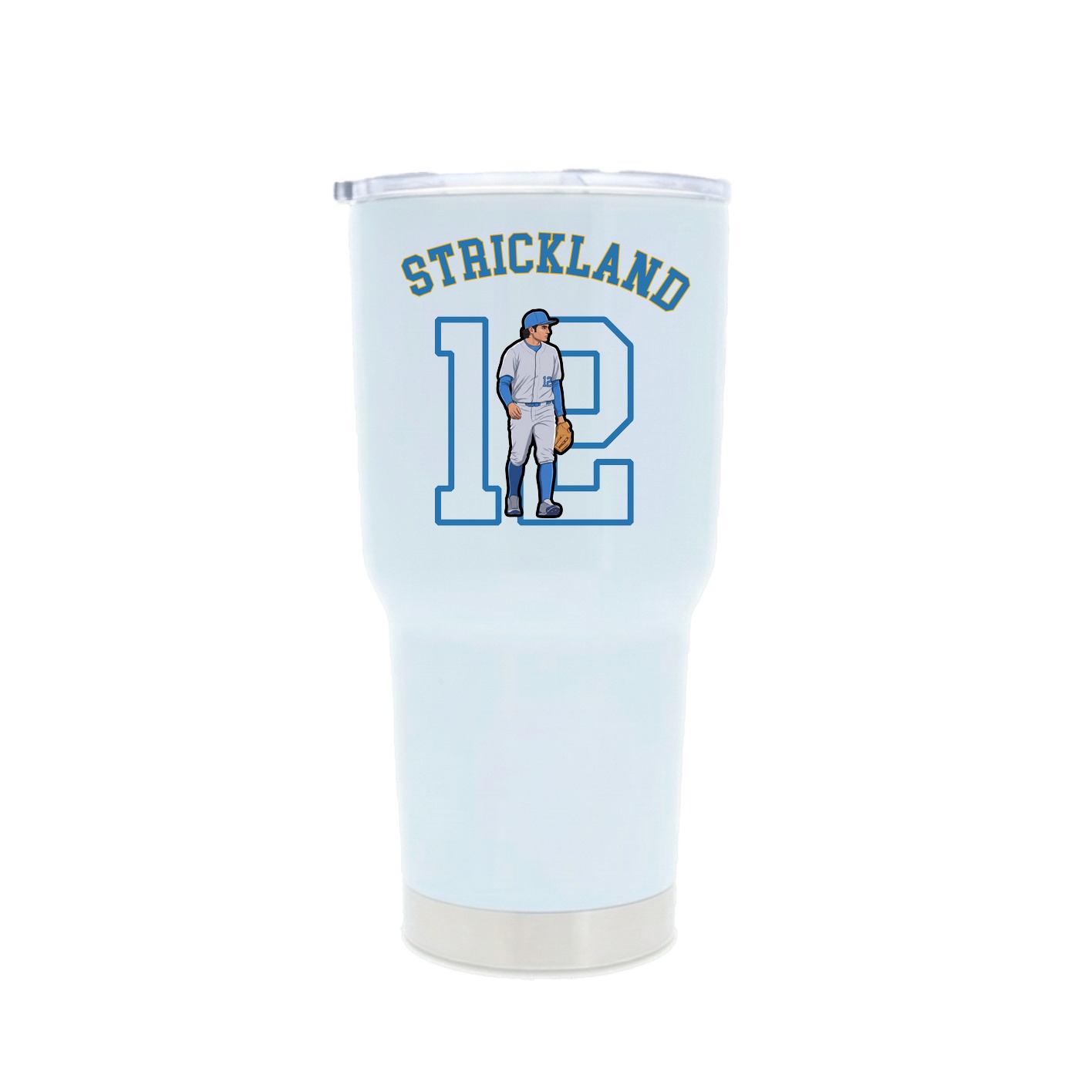 30oz Stainless Steel Tumbler — Shirsey Arch in White