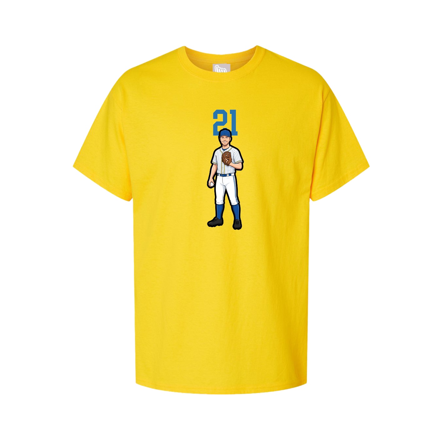 Youth Tee — Number Top in Gold