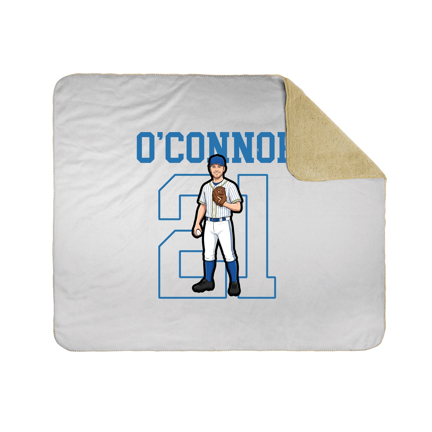 Throw Blanket — Shirsey in White