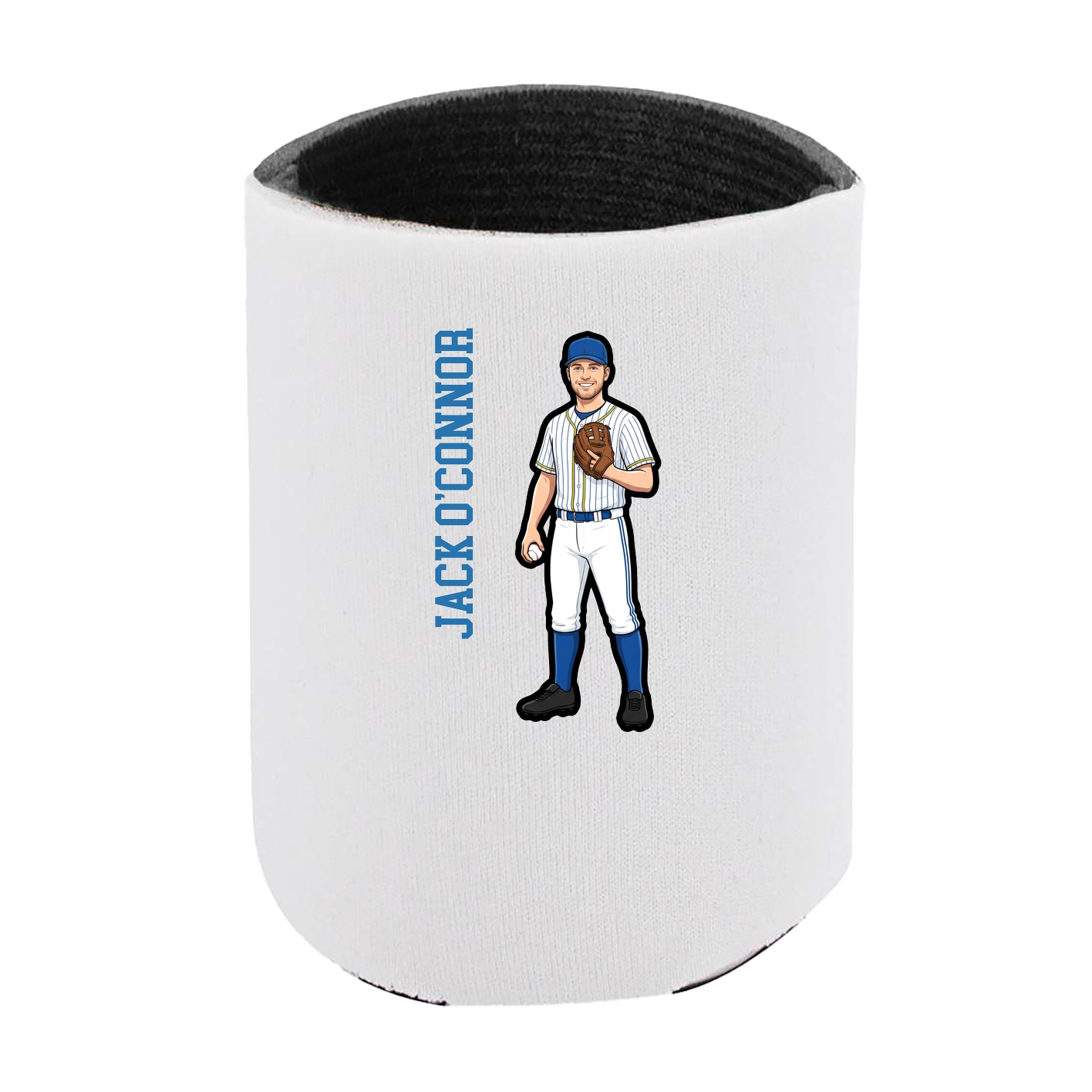 Can Holder — Name Vertical in White