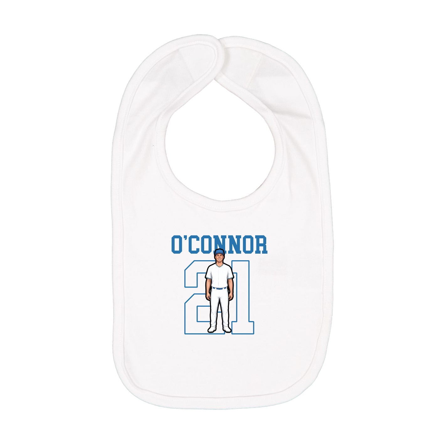 Infant Bib — Shirsey in White