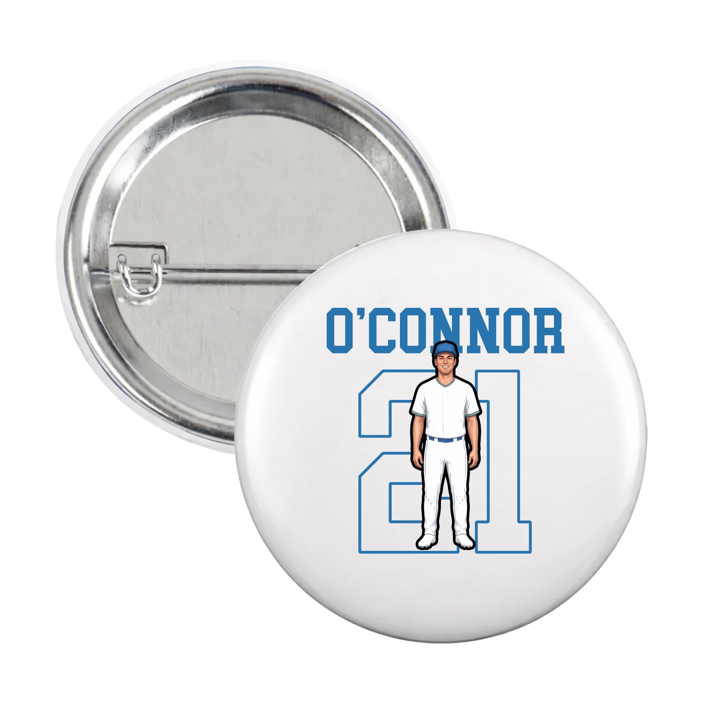 Game Day Button — Shirsey in White