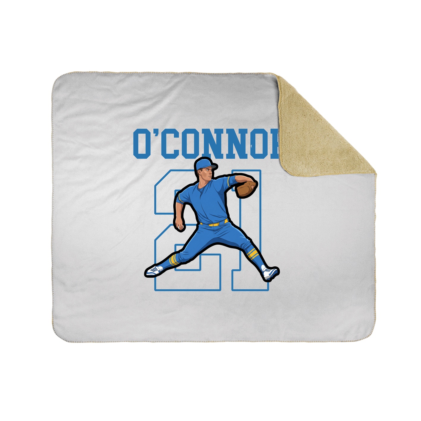 Throw Blanket — Shirsey in White