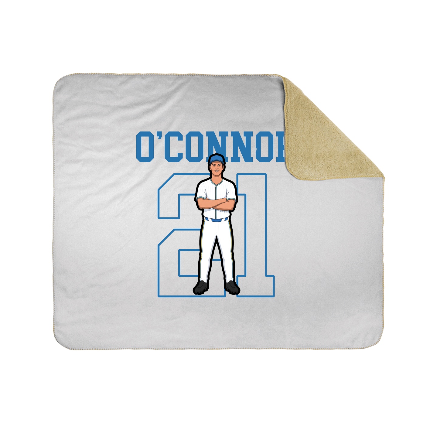 Throw Blanket — Shirsey in White
