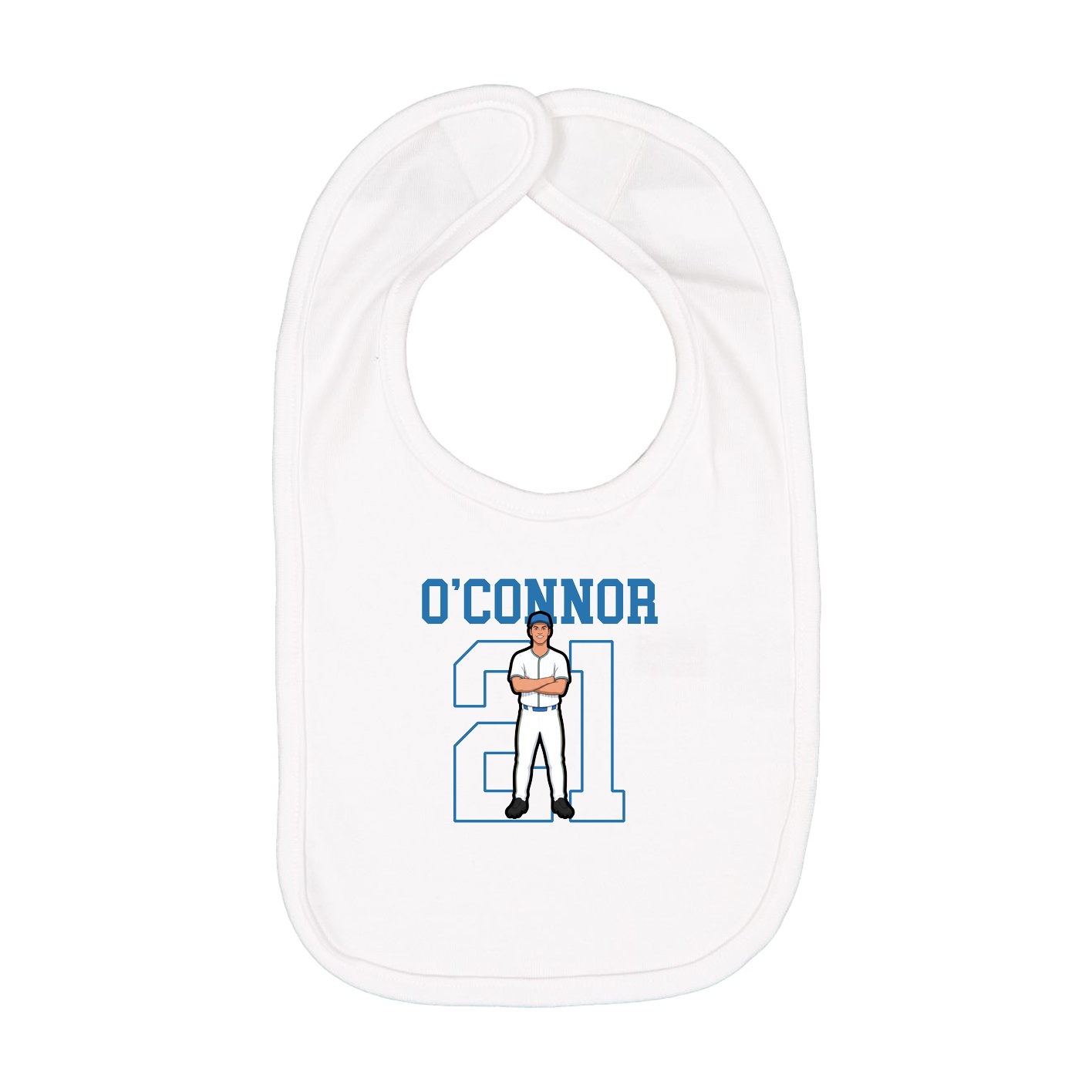 Infant Bib — Shirsey in White
