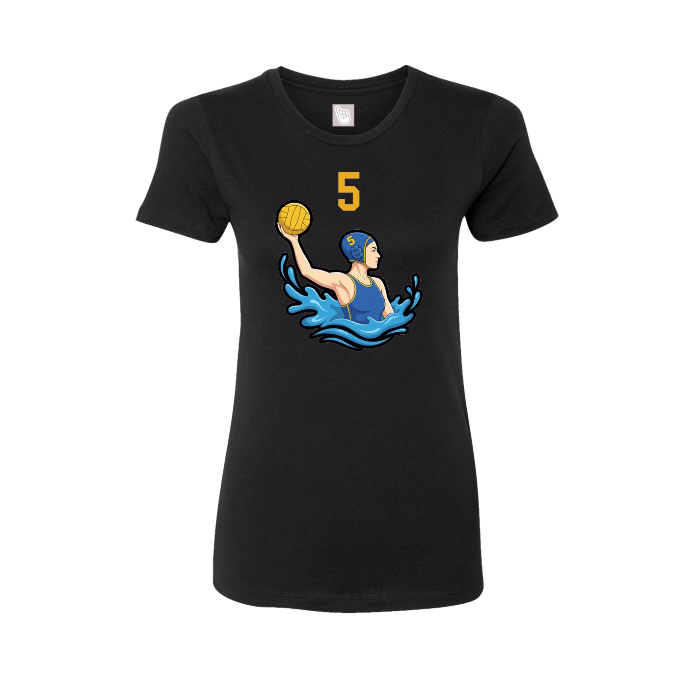 Womens Tee — Number Top in Black
