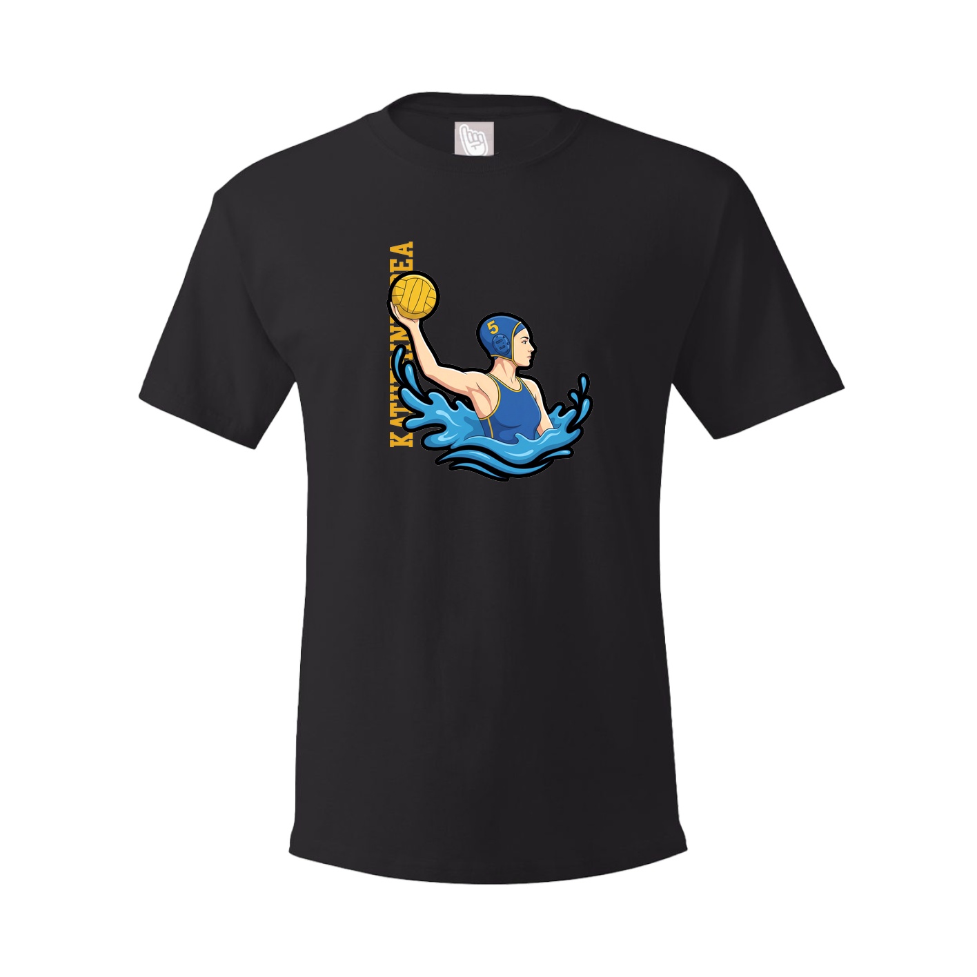 Tee — Name Vertical in Black
