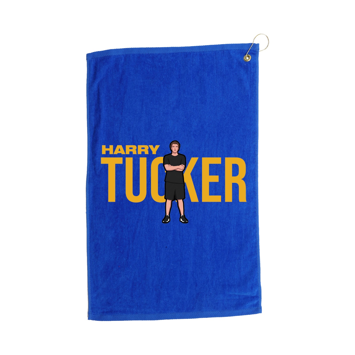 Golf Towel — Player Name in Royal