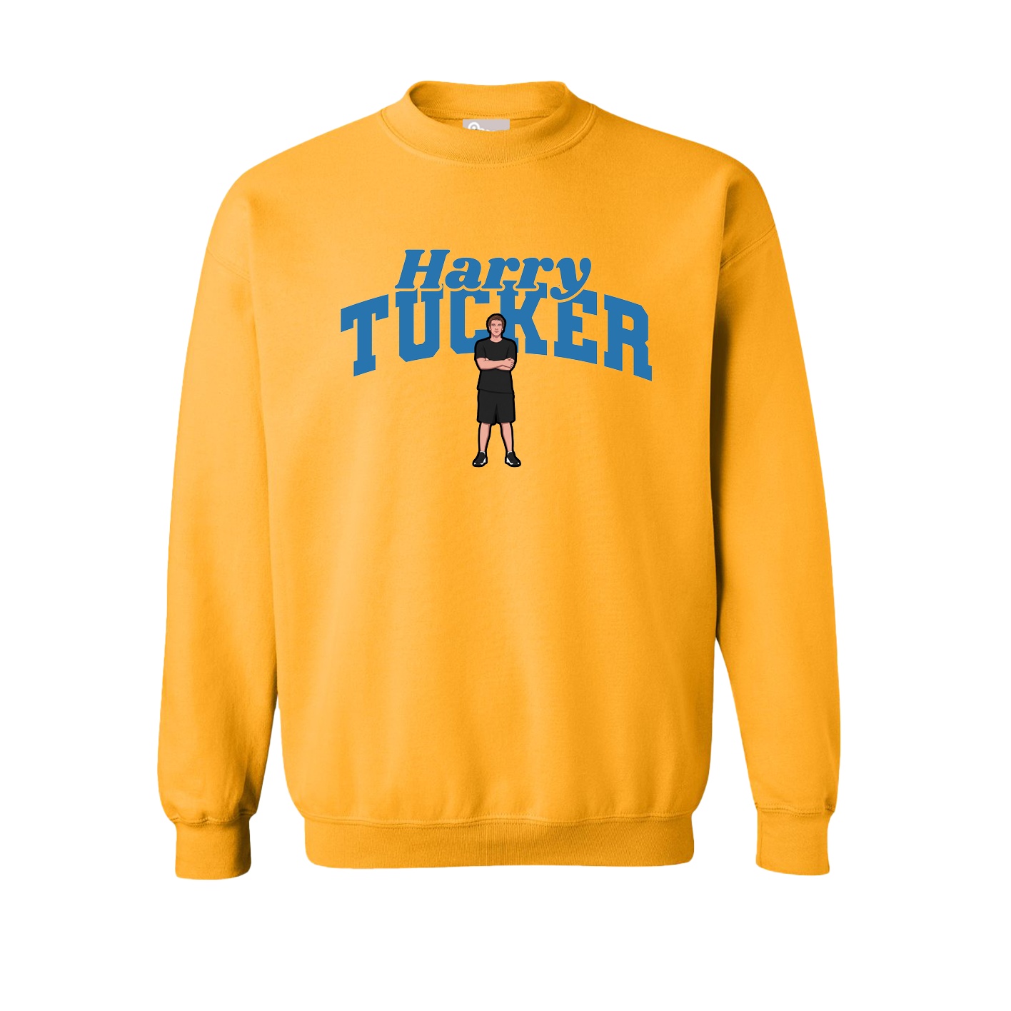 Fleece Crew — Signature Arch in Gold