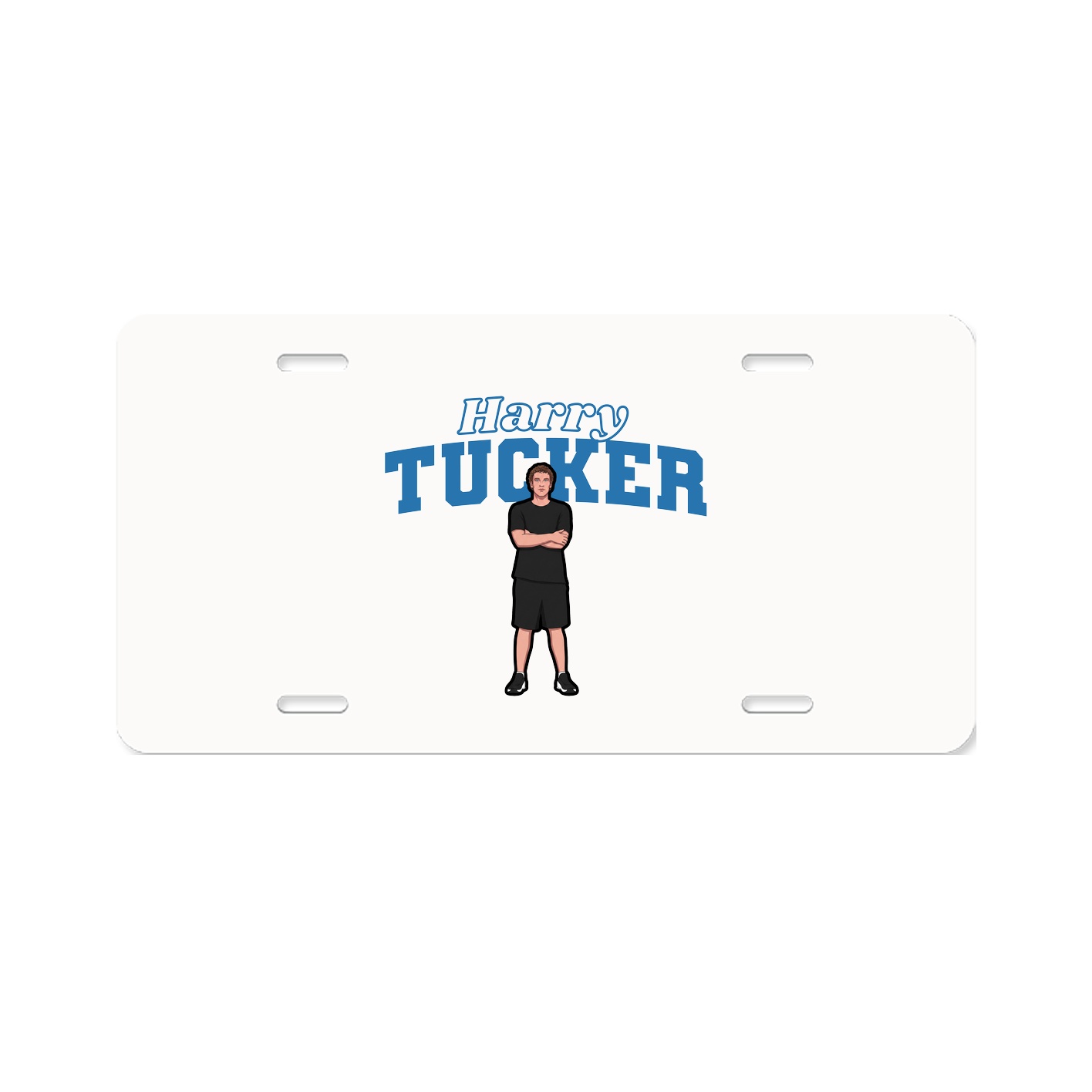 License Plate — Name Arch in Classic