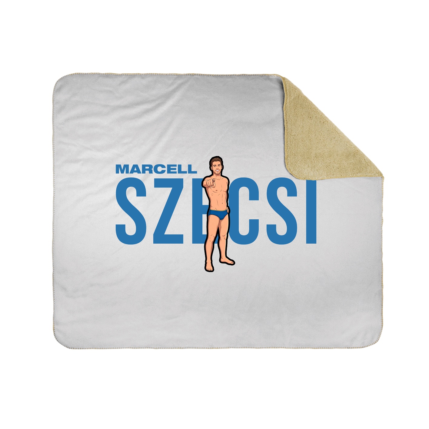 Throw Blanket — Player Name in White