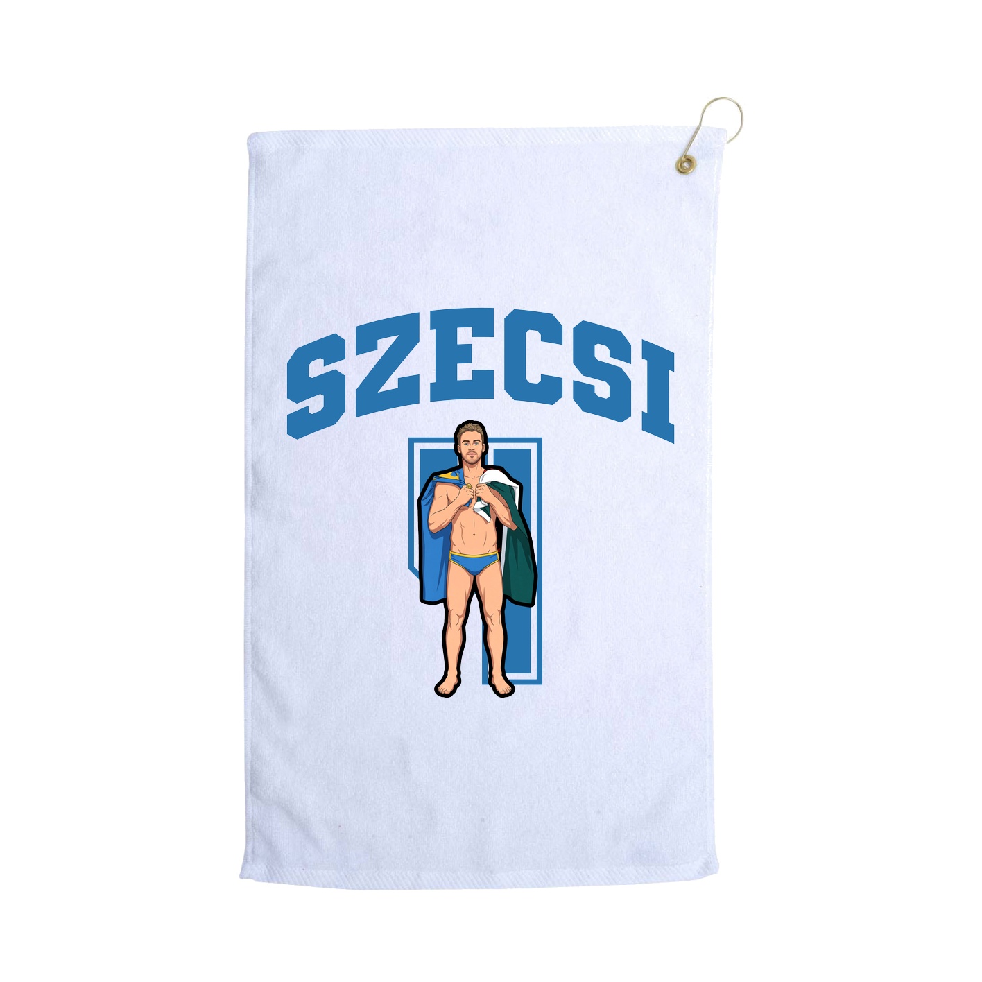 Golf Towel — Number in White