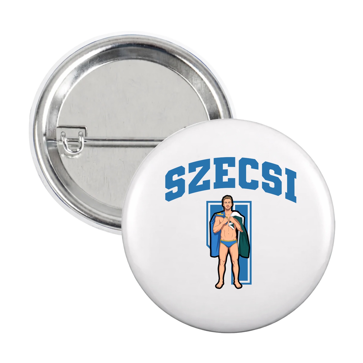 Game Day Button — Number in White