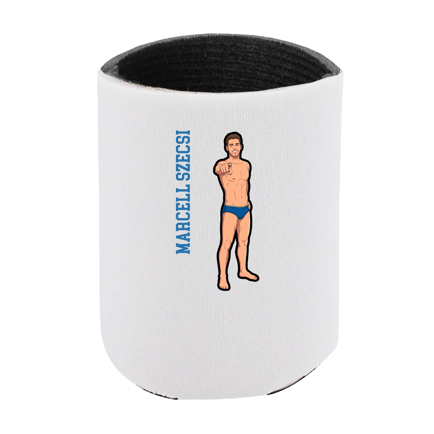 Can Holder — Name Vertical in White
