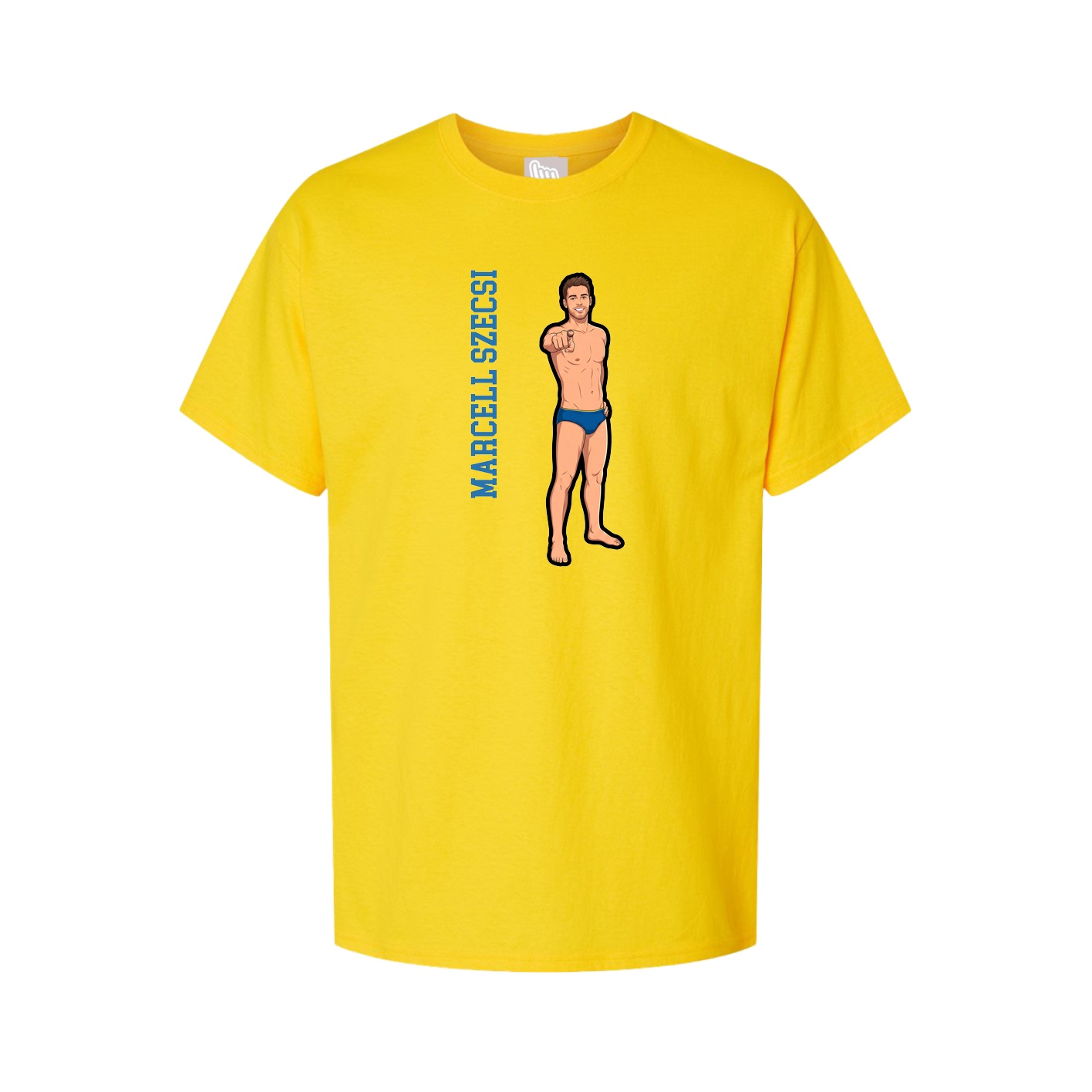 Tee — Name Vertical in Gold