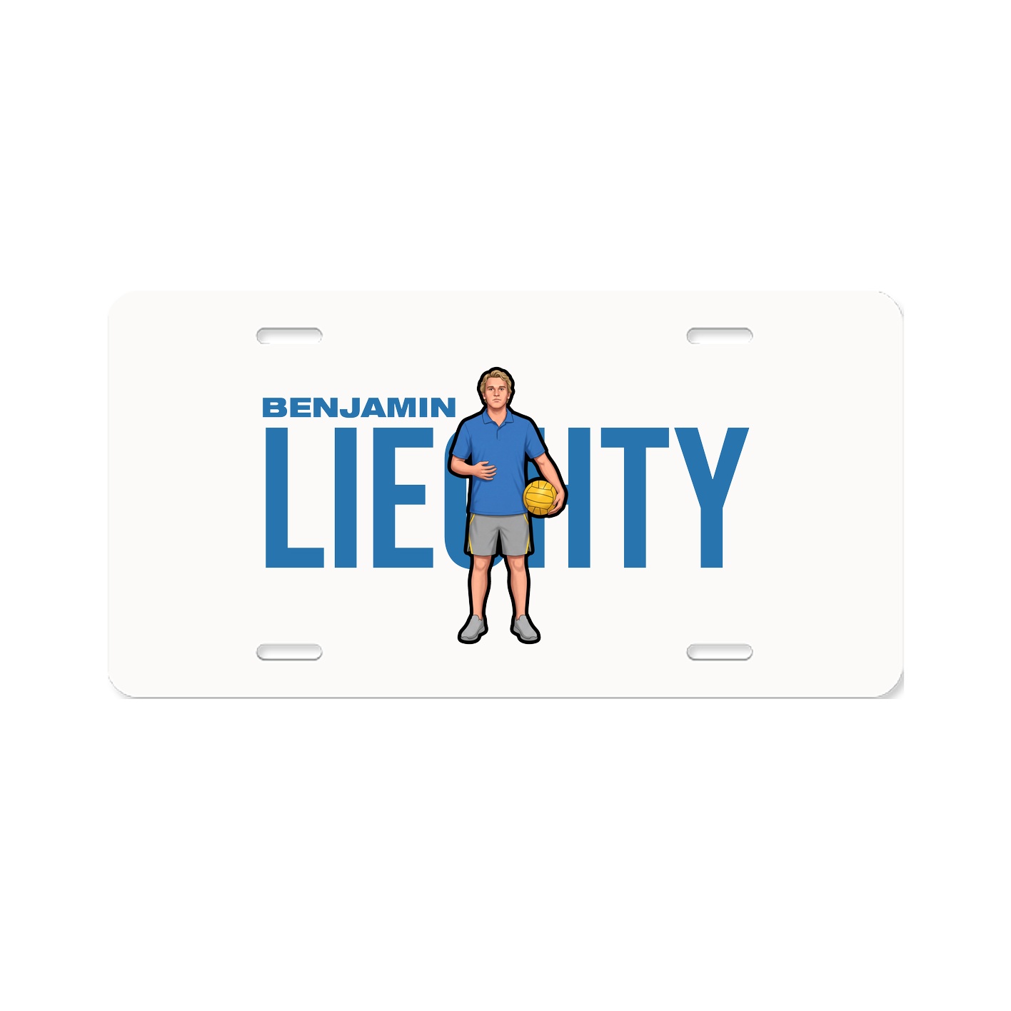 License Plate — Player Name in Classic