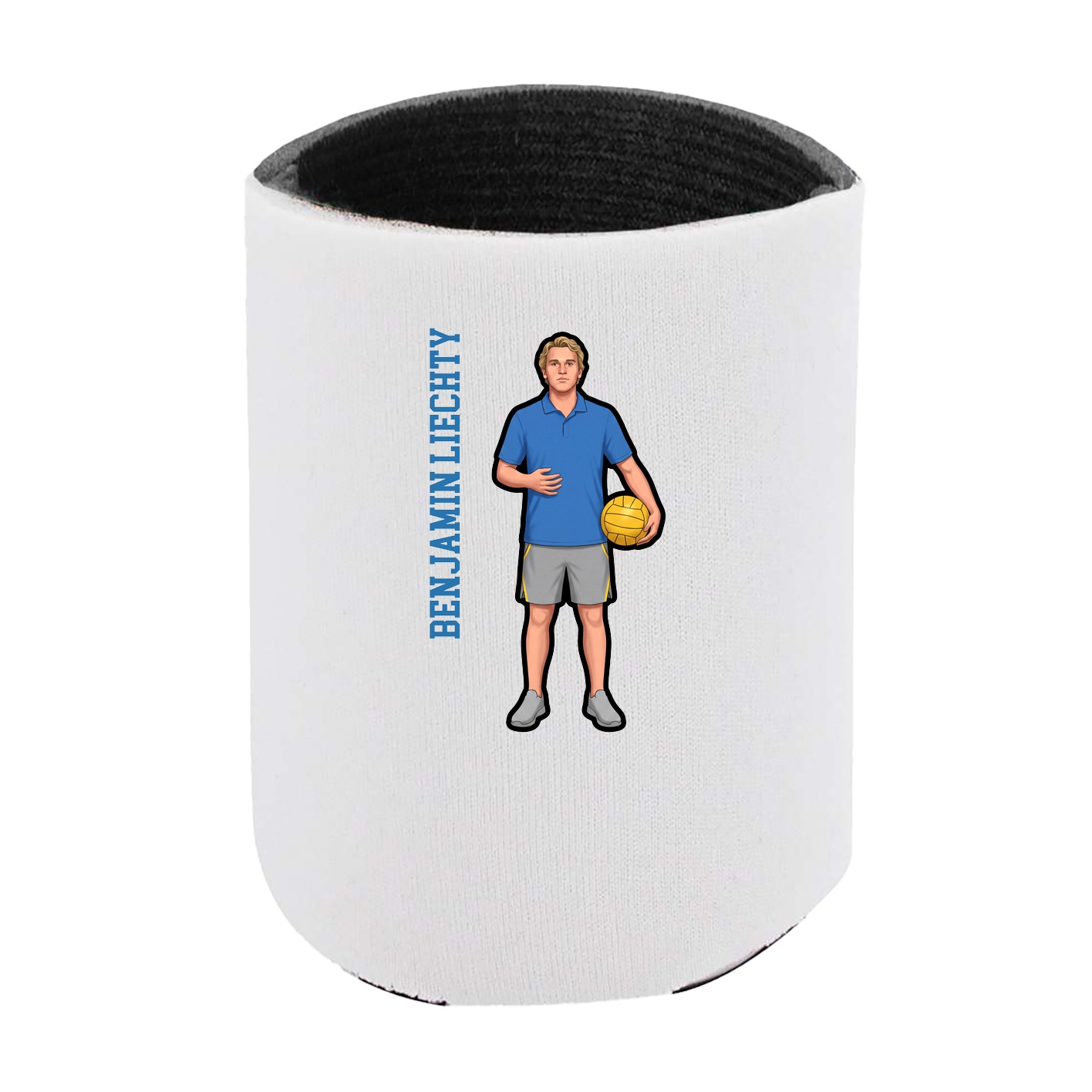 Can Holder — Name Vertical in White