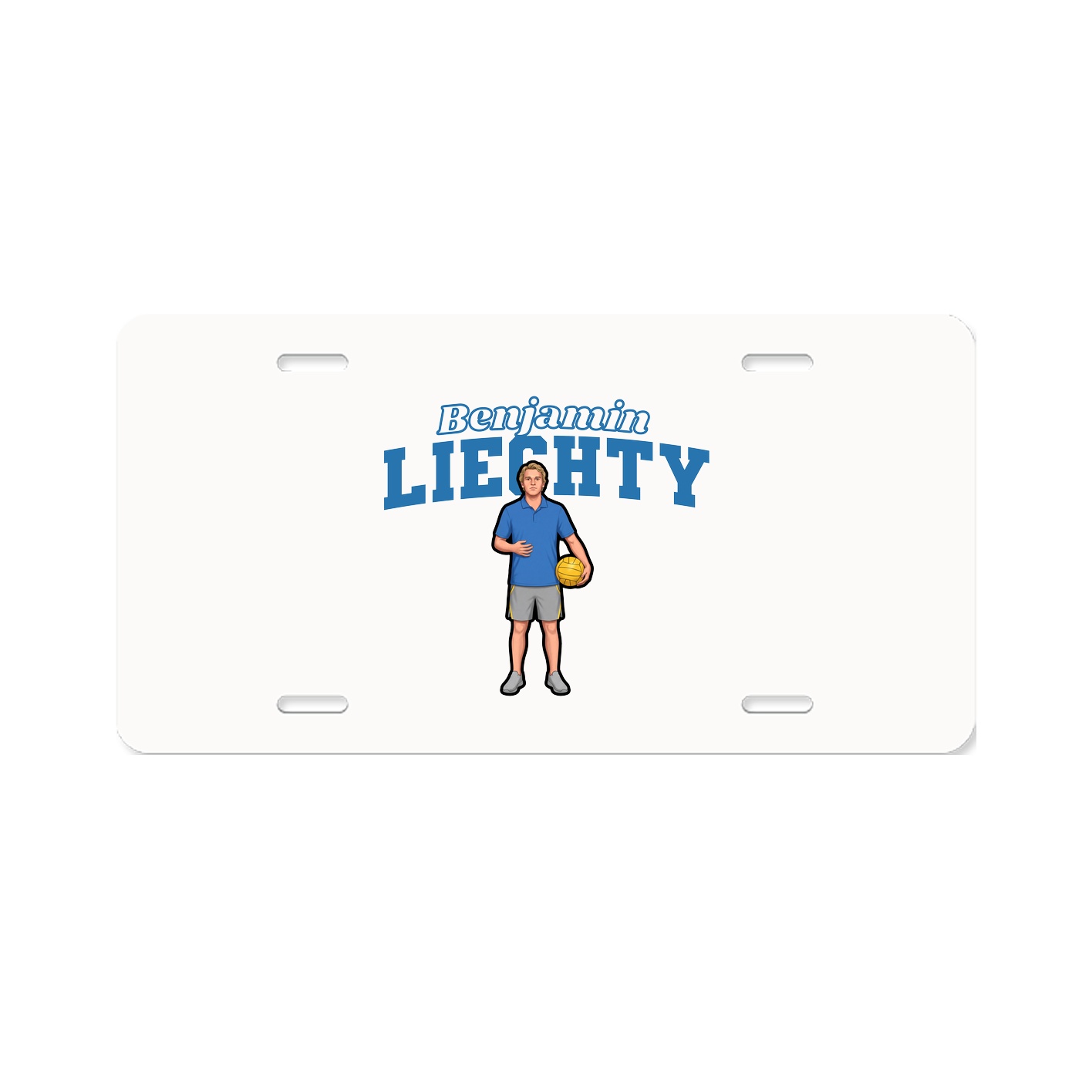 License Plate — Name Arch in Classic