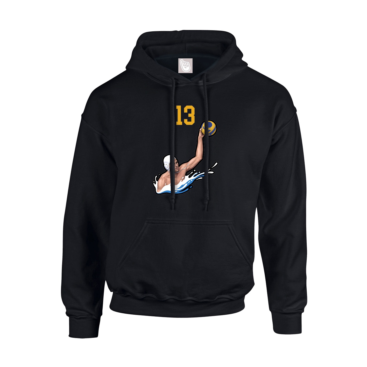 Hoodie — Number Top in Black