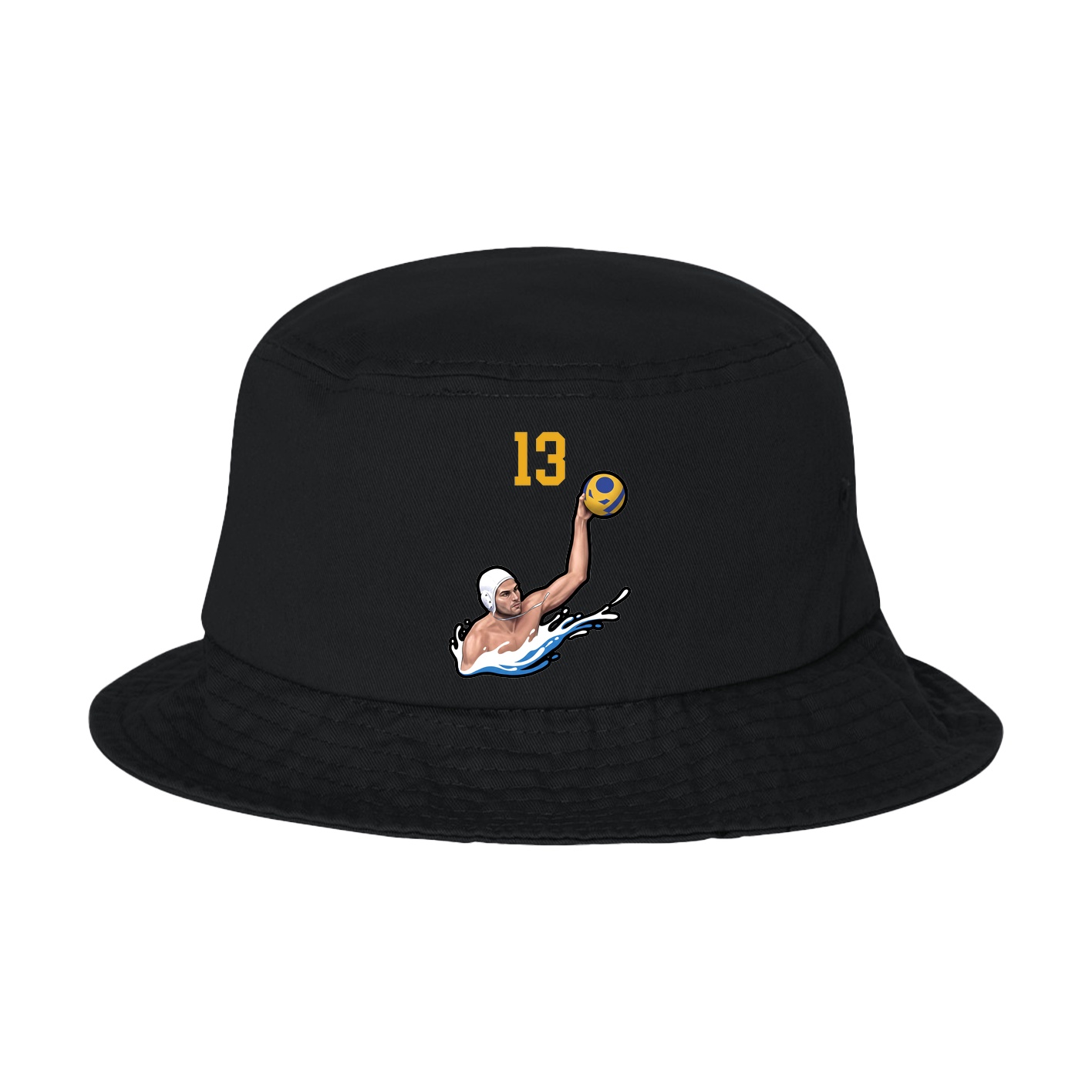 Bucket Cap — Number Top in Black