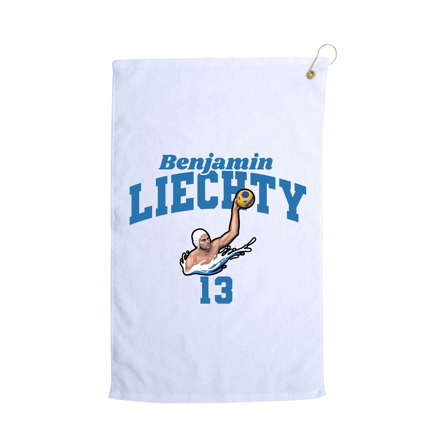 Golf Towel — Signature Arch in White