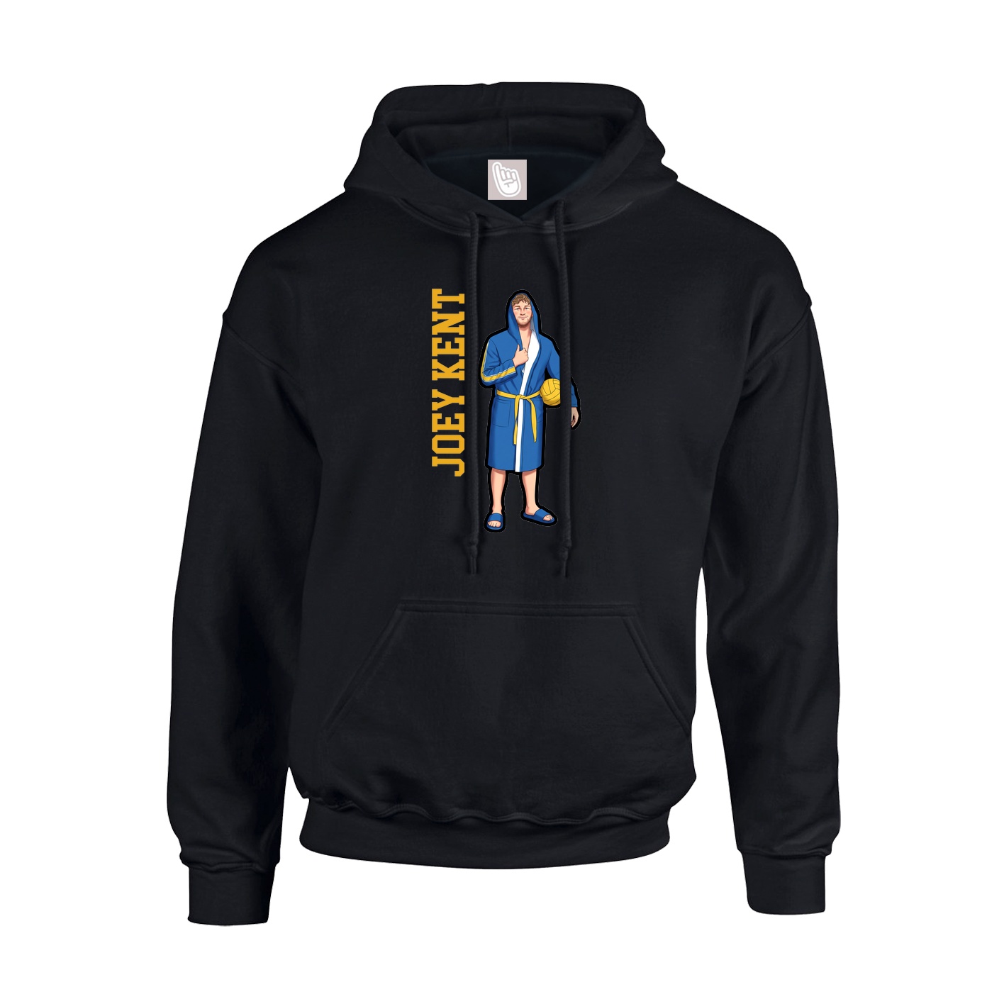 Youth Hoodie — Name Vertical in Black