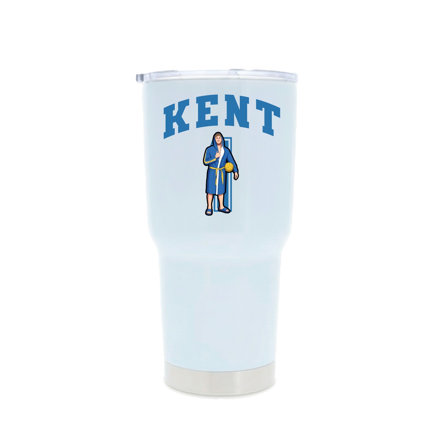 30oz Stainless Steel Tumbler — Number in White