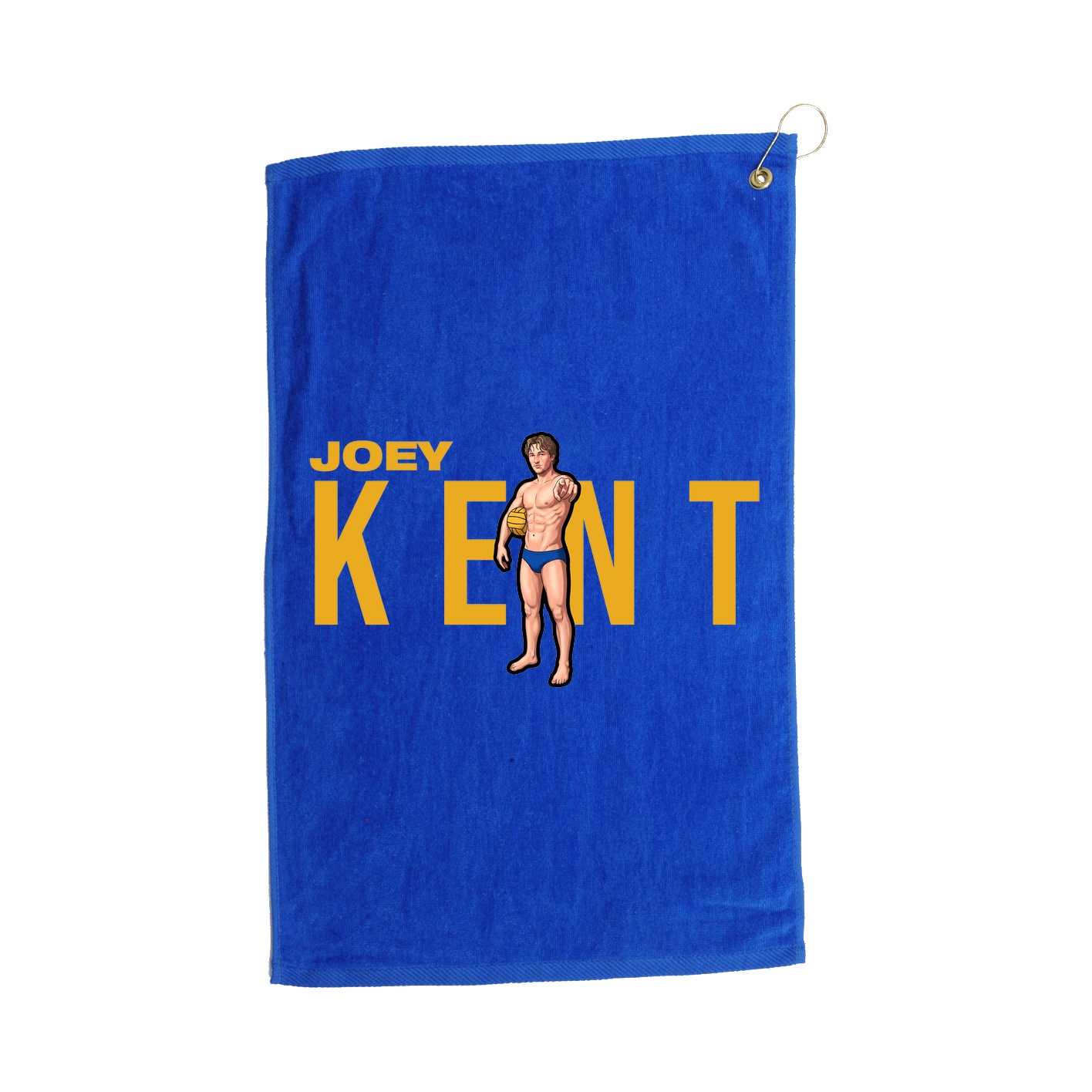 Golf Towel — Player Name in Royal