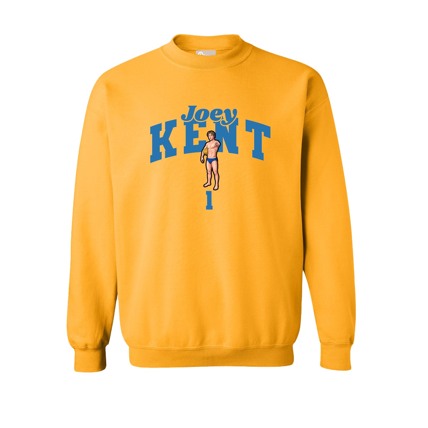 Fleece Crew — Signature Arch in Gold