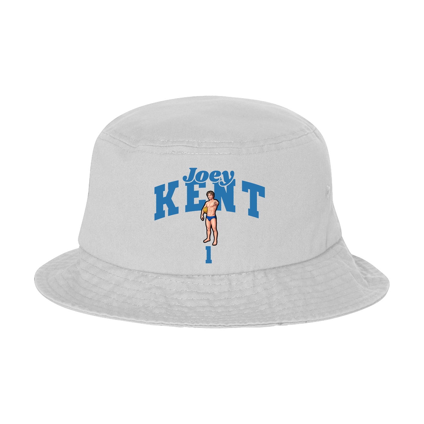 Bucket Cap — Signature Arch in White