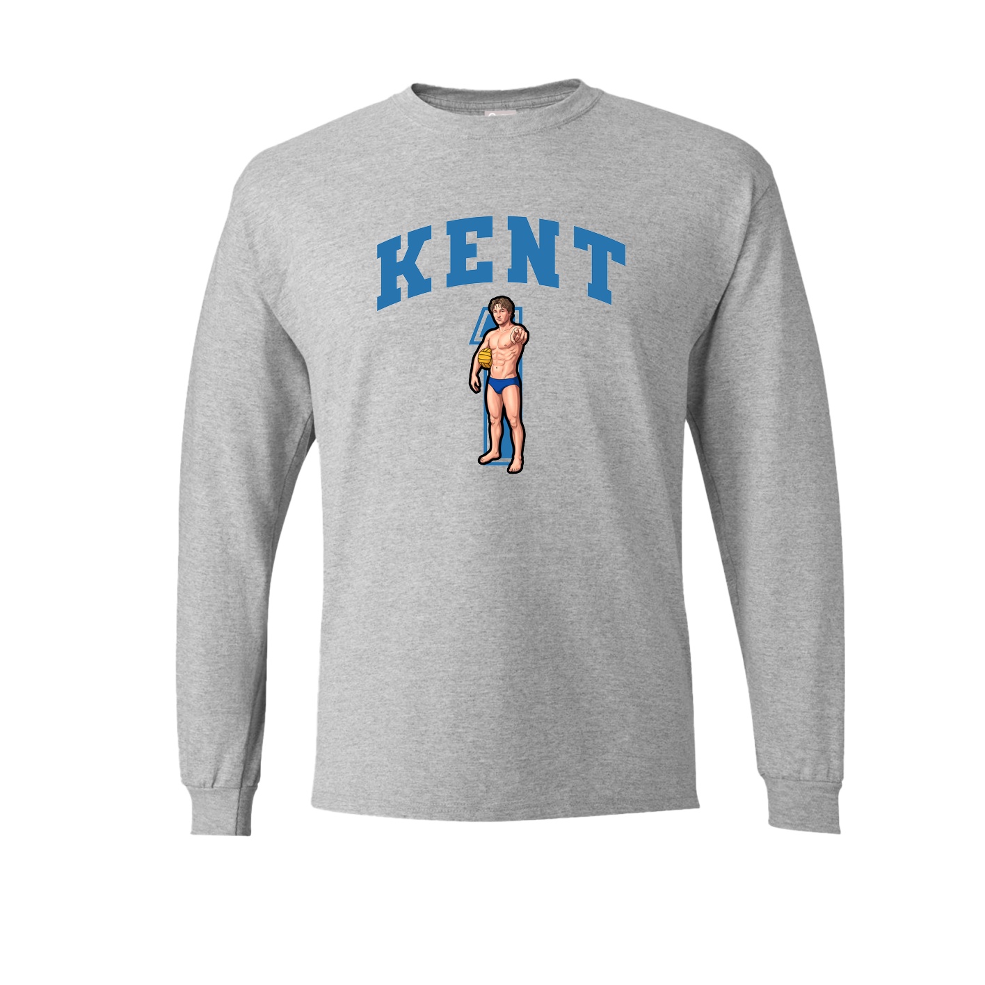 Long Sleeve Tee — Number in Grey