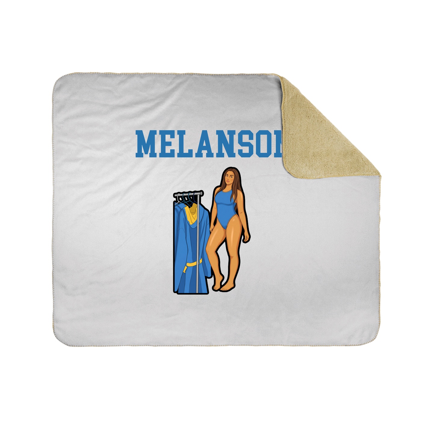 Throw Blanket — Shirsey in White