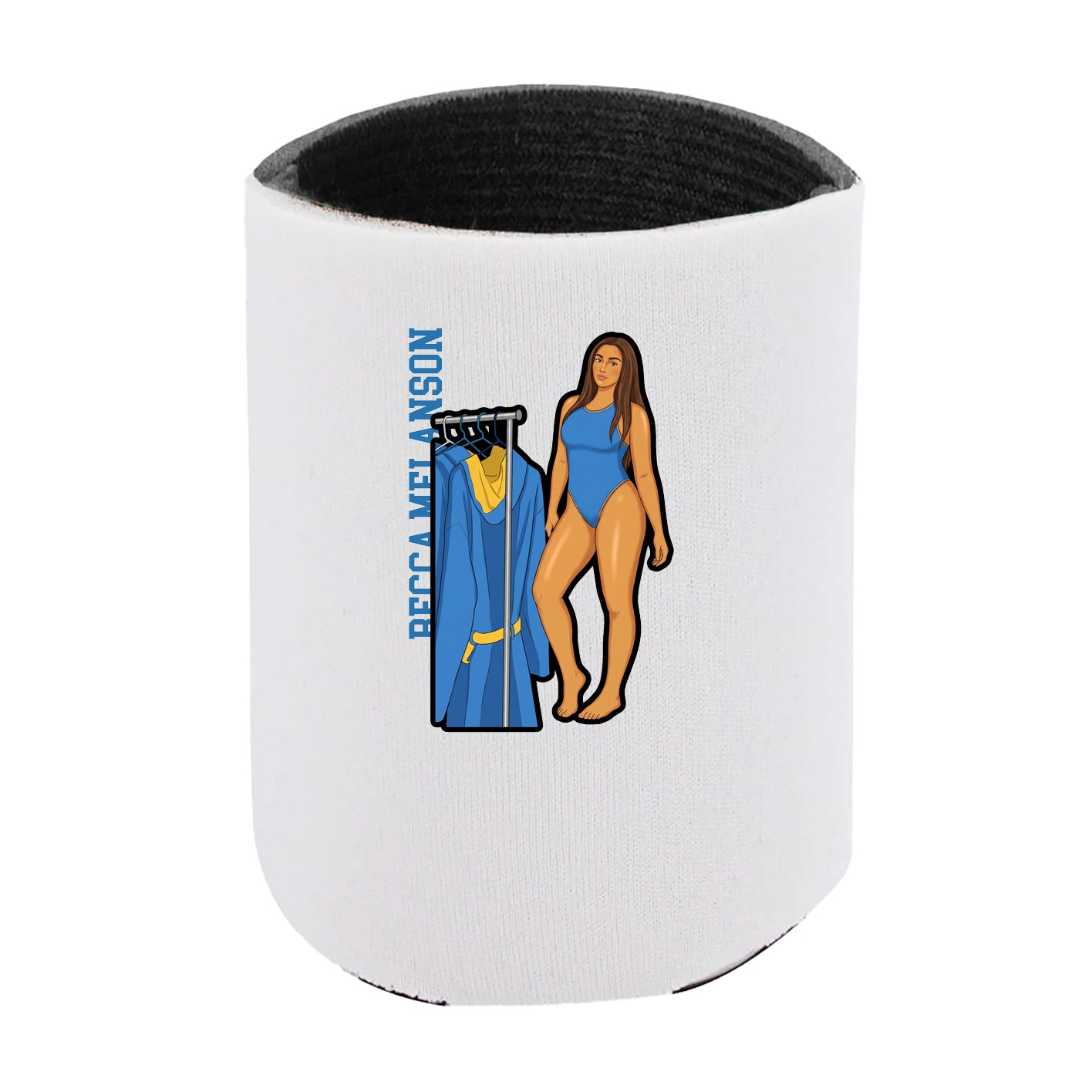 Can Holder — Name Vertical in White