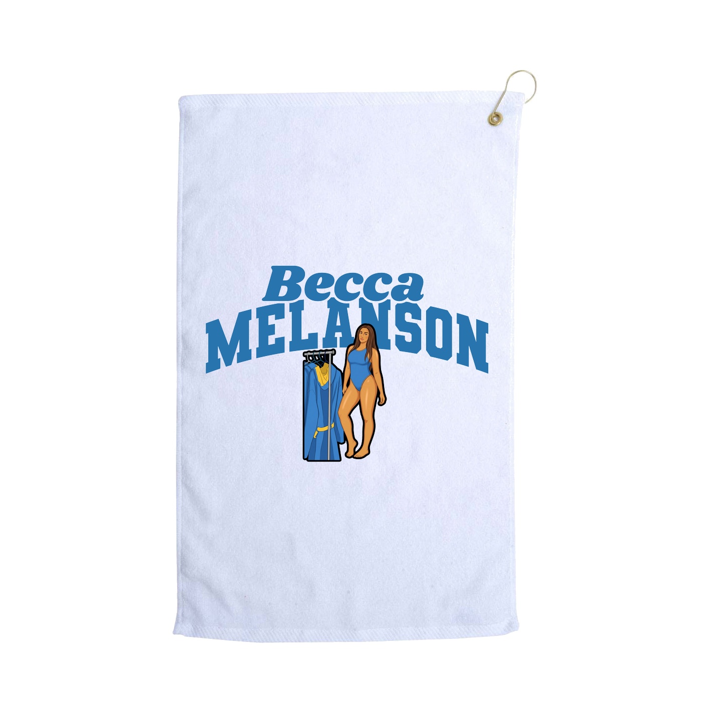 Golf Towel — Signature Arch in White
