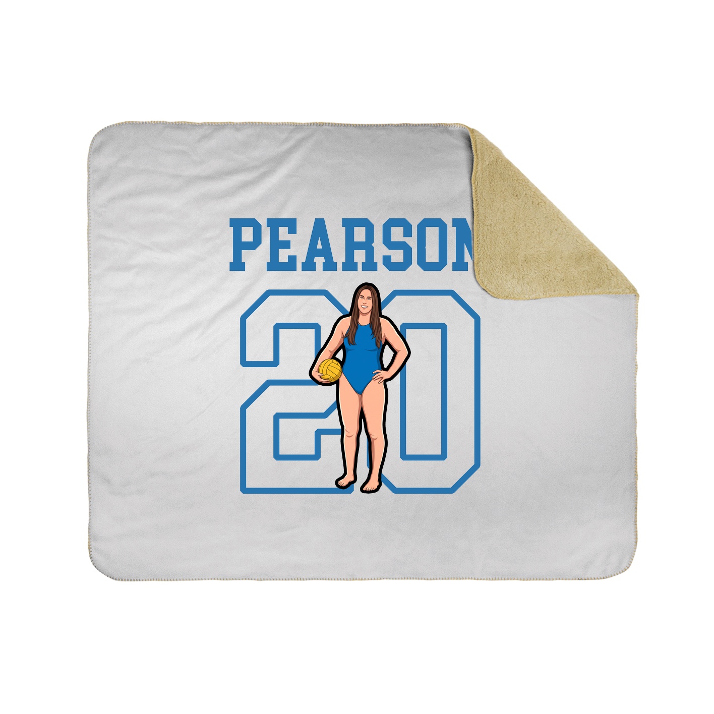 Throw Blanket — Shirsey in White
