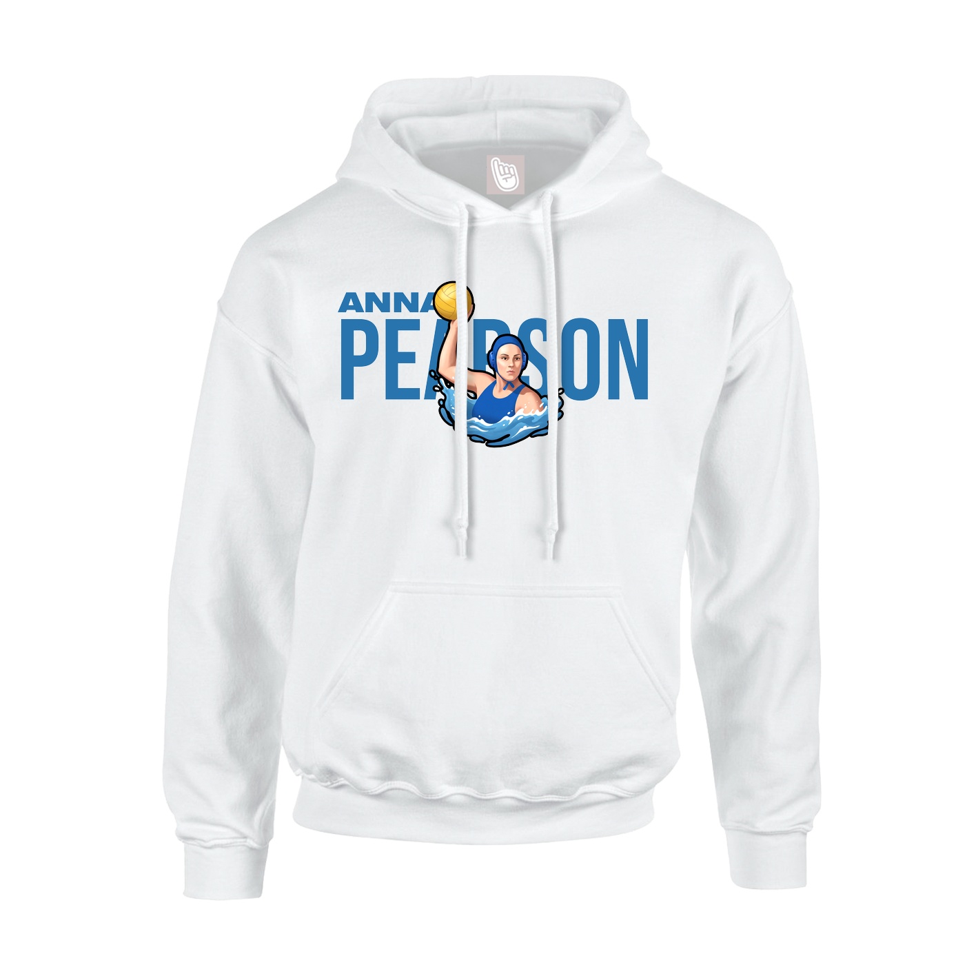 Youth Hoodie — Player Name in White
