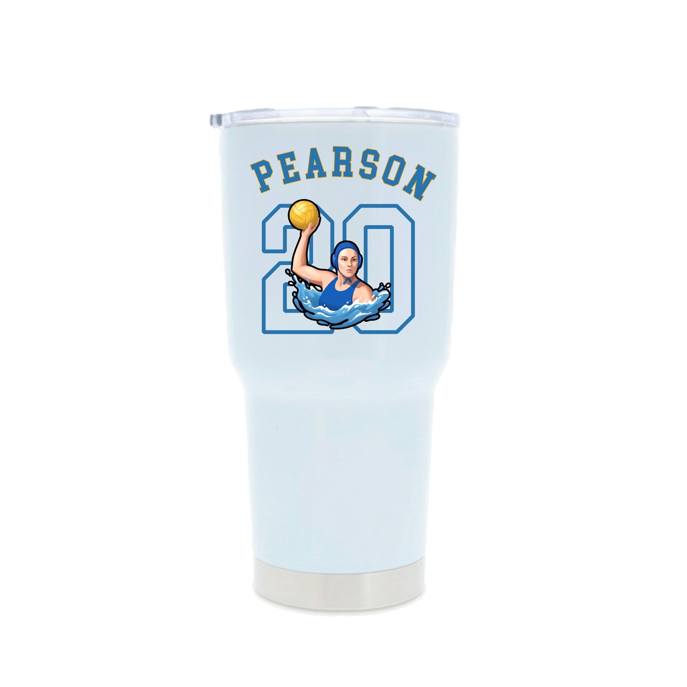 30oz Stainless Steel Tumbler — Shirsey Arch in White