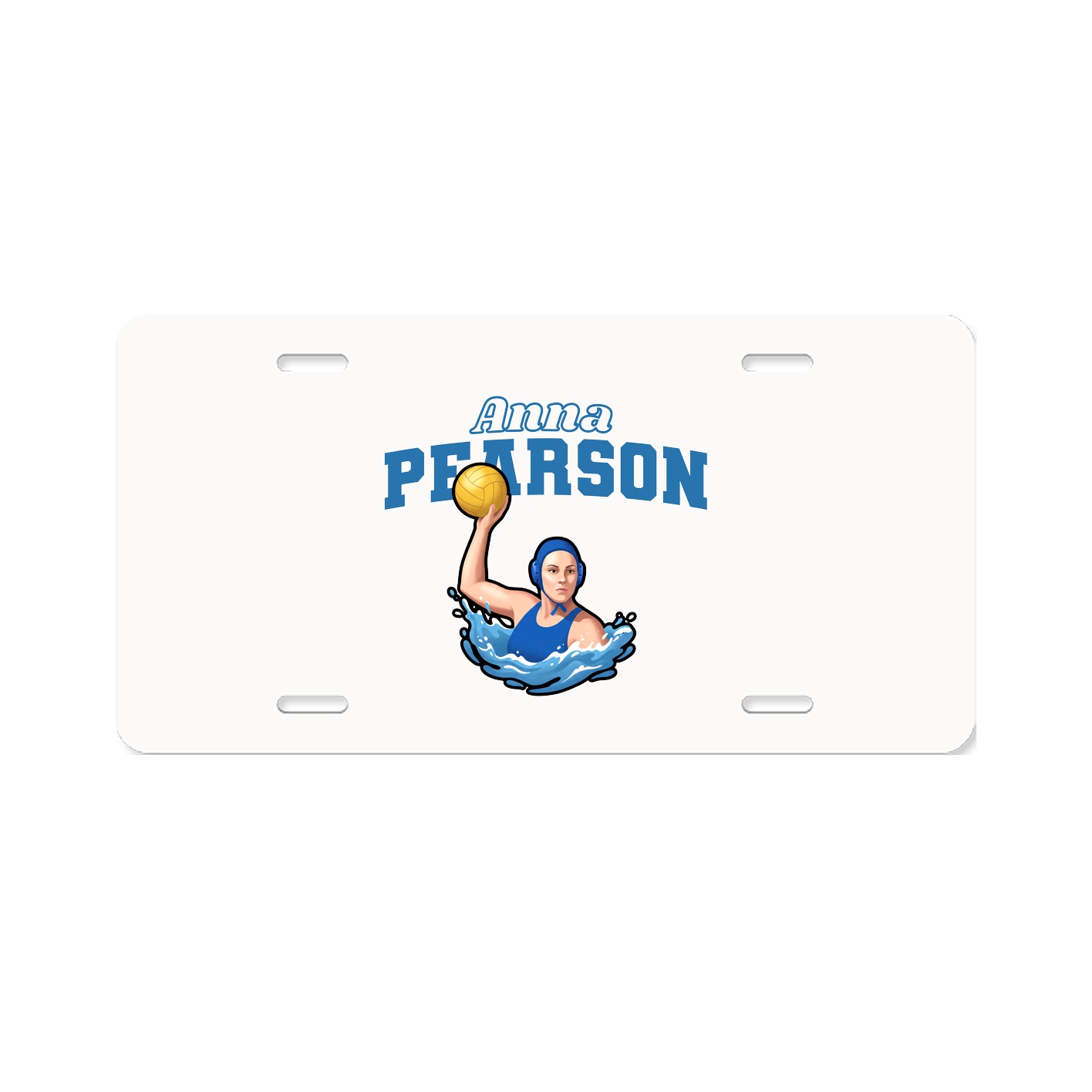 License Plate — Name Arch in Classic