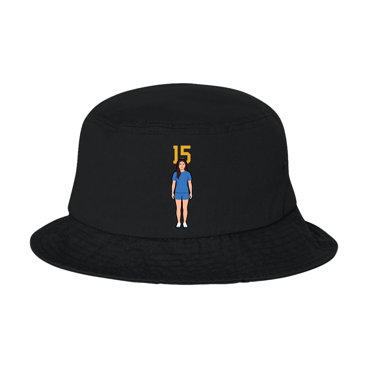 Bucket Cap — Number Top in Black
