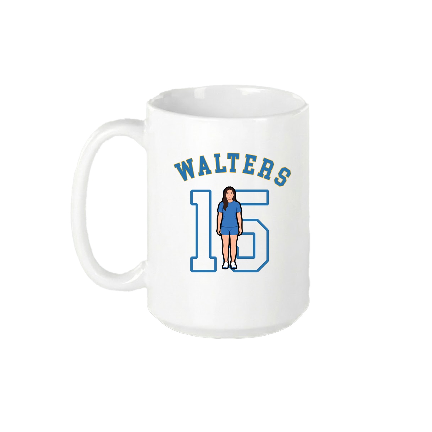 15oz Coffee Mug — Shirsey Arch in White